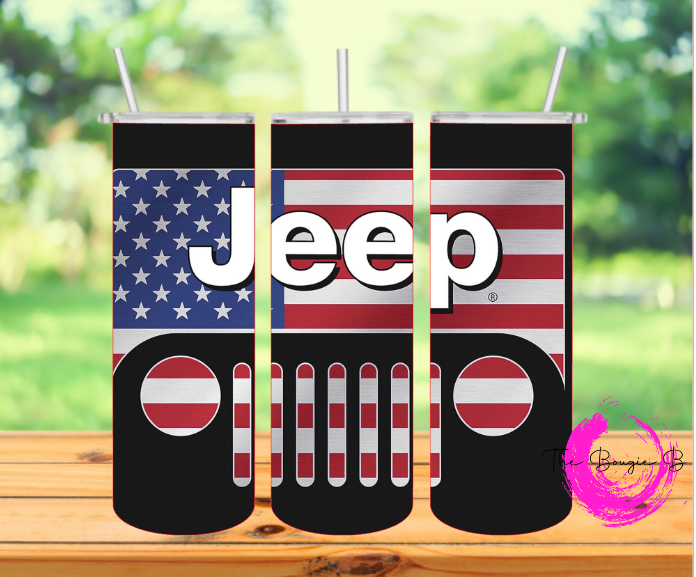 Jeep Red White And Blue