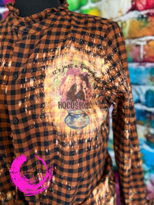 Hocus Pocus Flannel with Distressing