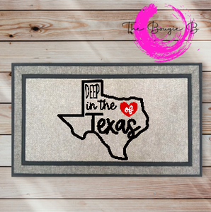 Deep In The Heart Of Texas Door Mat