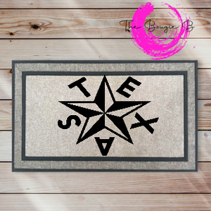 Texas Star Door Mat