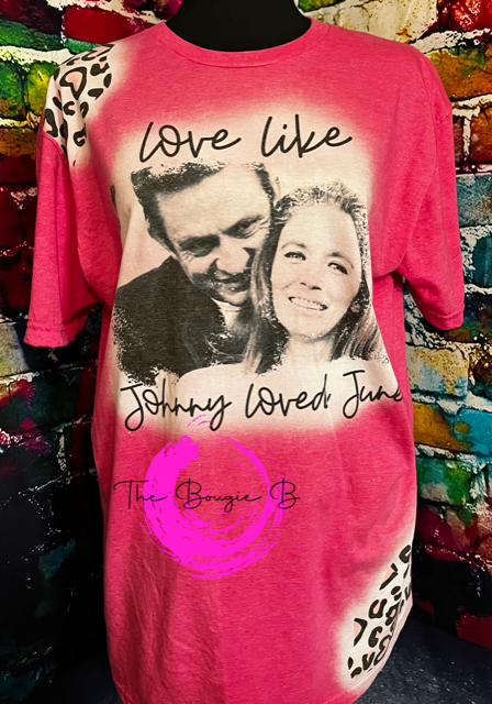 Love Like Johnny Loved June/ W Leopard Heart Print