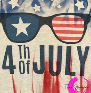 4th of July Tank with Sunglasses