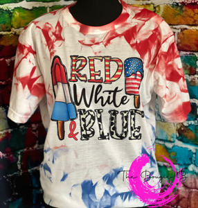 Red White & Blue Tie Dye