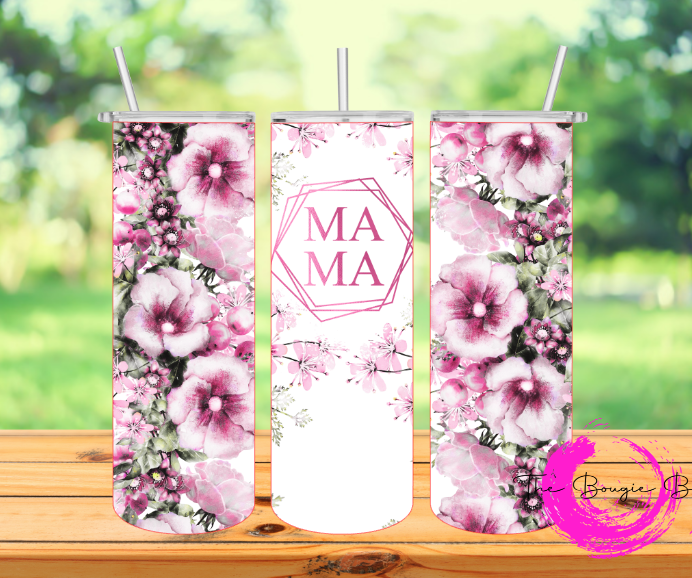 Cherry Blossom MAMA Tumbler