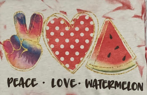 Peace Love Watermelon