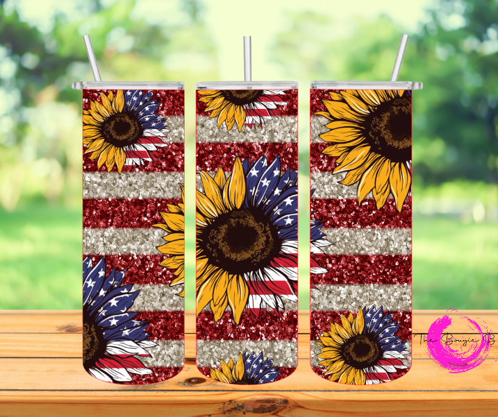 Flag with Sunflower