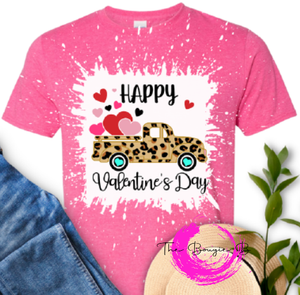 Happy Valentine's Day W/ Leopard Truck